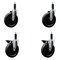 Service Caster 6'' Phenolic Wheel Swivel 1'' Expand Stem Caster Set 2 Brakes, 4PK SCC-EX20S615-PHS-2-PLB-2-1 - alternate 1